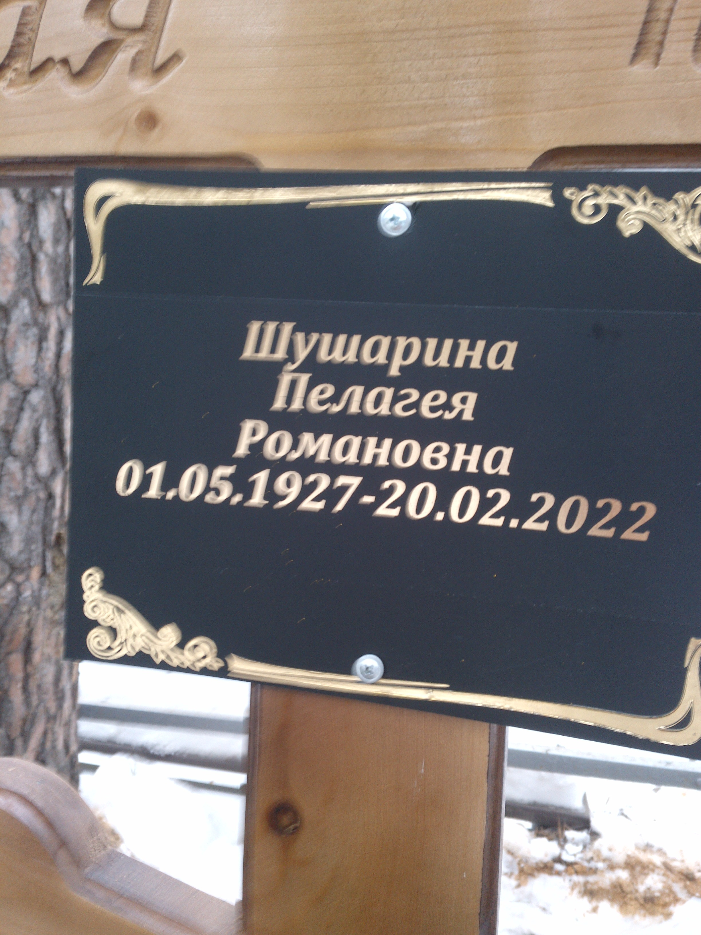 Шушарина Пелагея Романовна