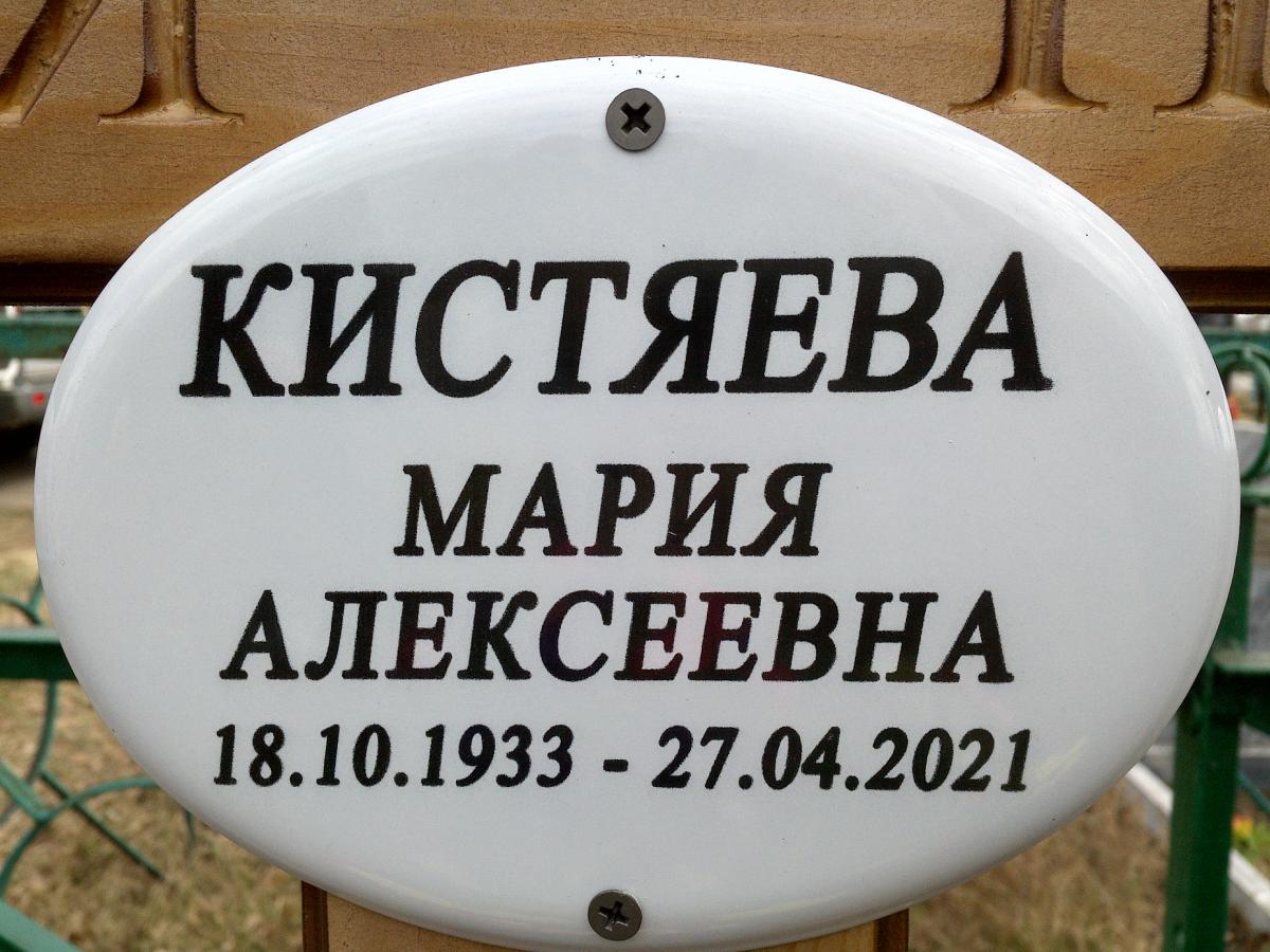 Кистяева Мария Алексеевна