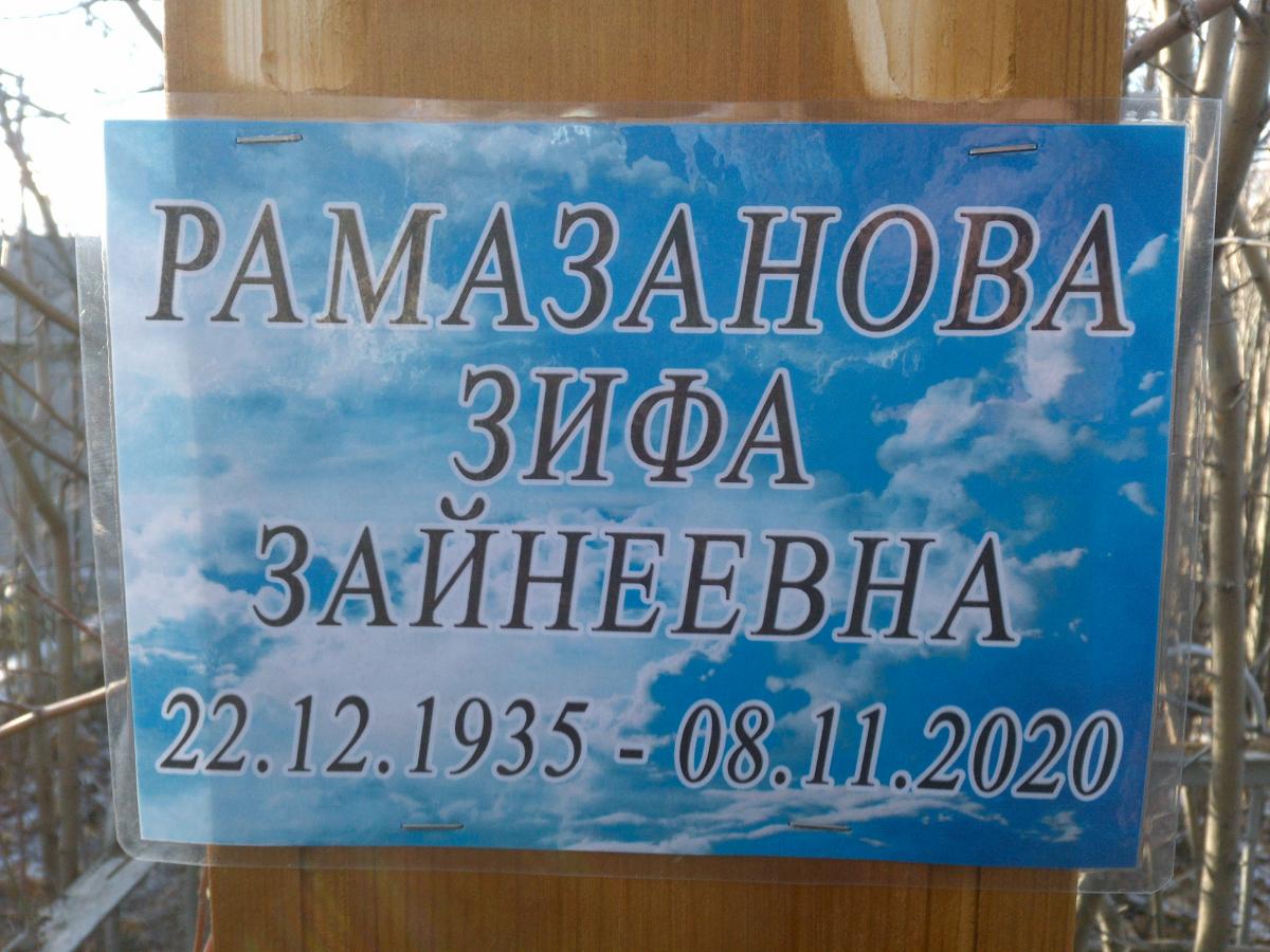 Рамазанова Зифа Зайнеевна