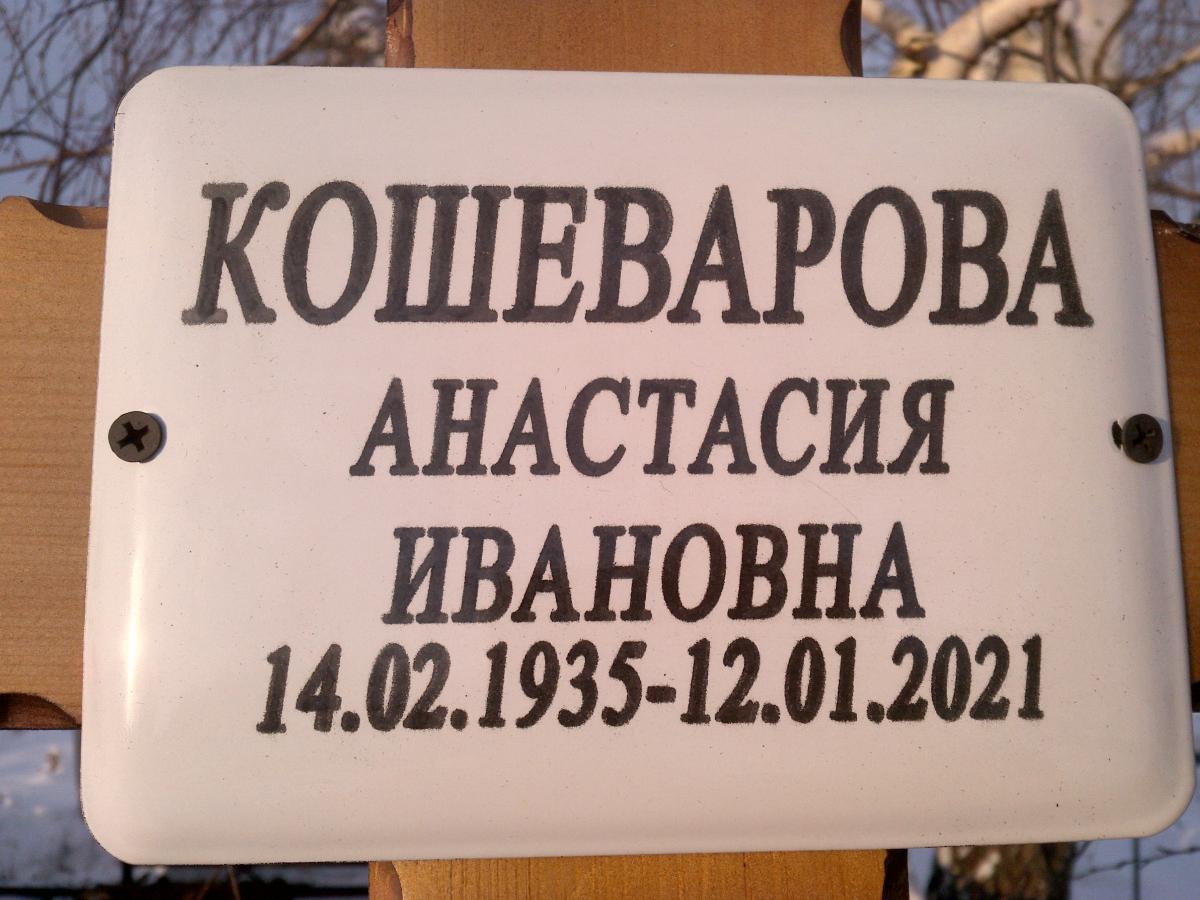 Кошеварова Анастасия Ивановна