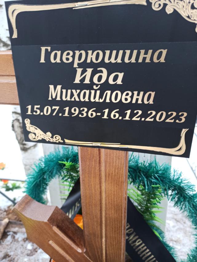 Гаврюшина Ида Михайловна