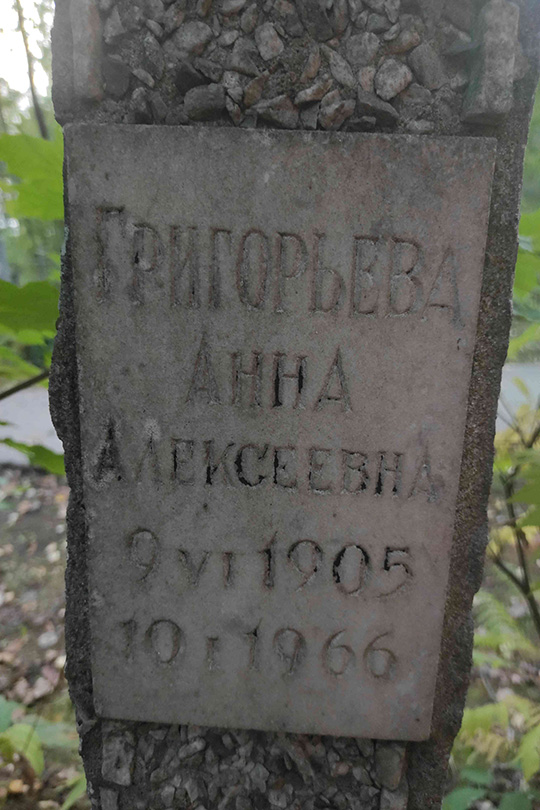 Григорьева Анна Алексеевна