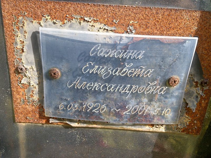 Сажина Елизавета Александровна