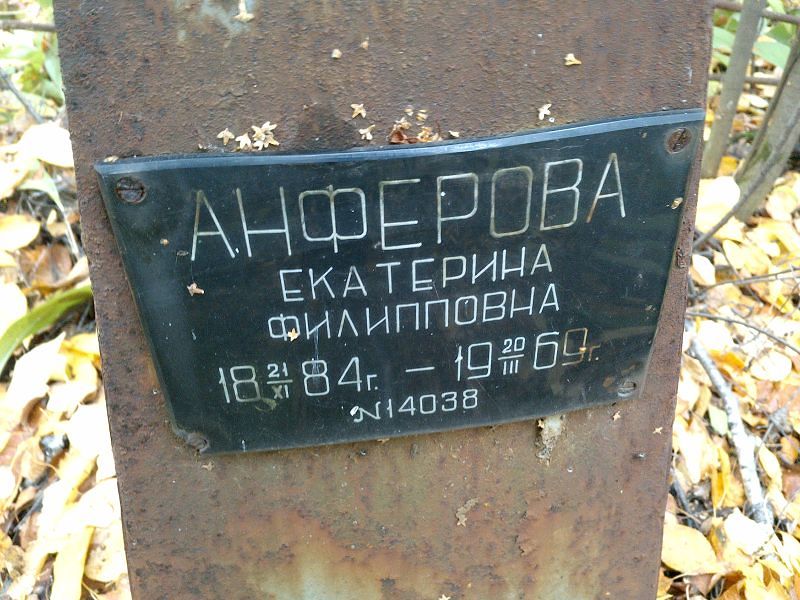 Анферова Екатерина Филипповна