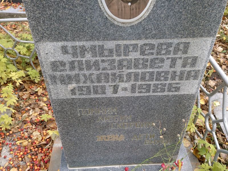 Чмырева Елизавета Михайловна