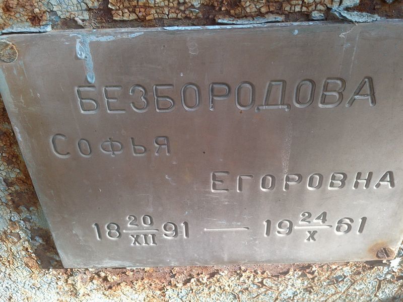 Безбородова Софья Егоровна