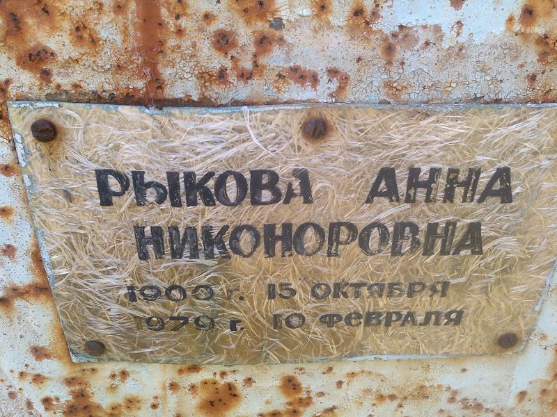 Рыкова Анна Никоноровна