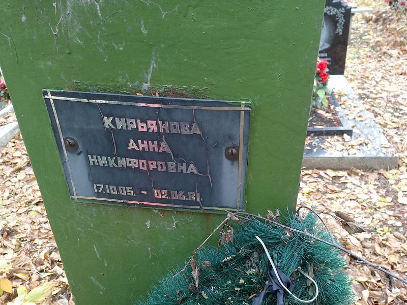 Кирьянова Анна Никифоровна