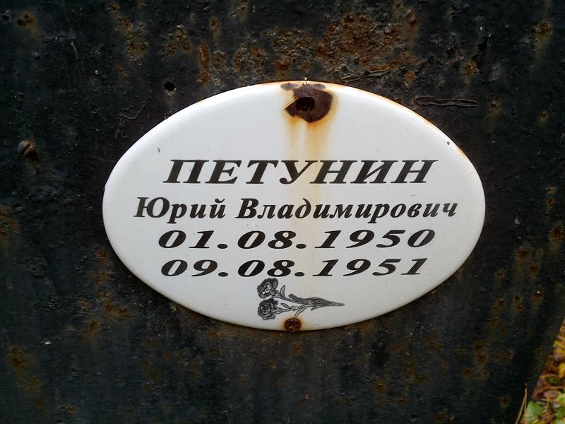Петунин Юрий Владимирович