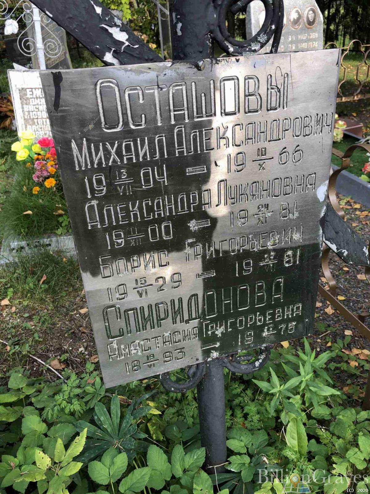Осташов Борис Григорьевич