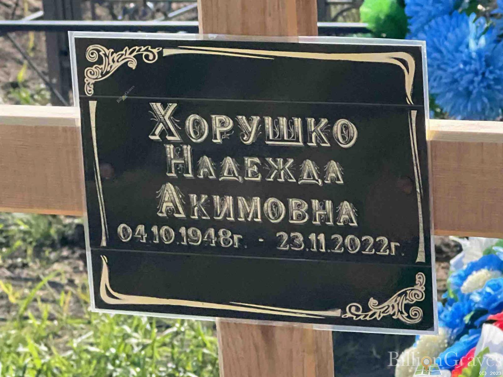 Хорушко Надежда Акимовна