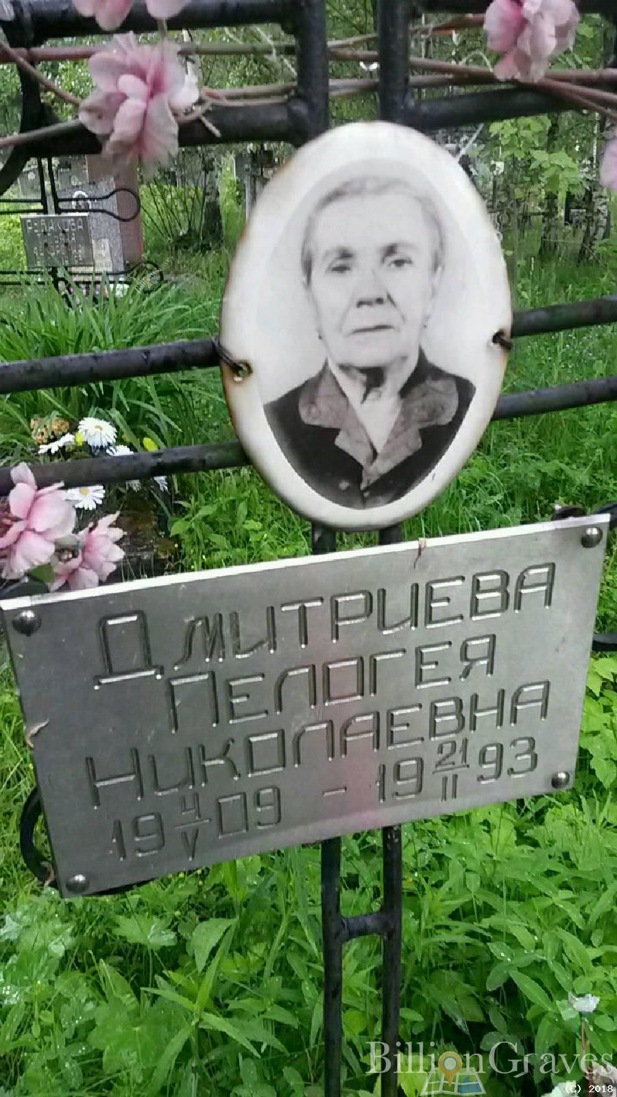 Дмитриева Пелагея Николаевна