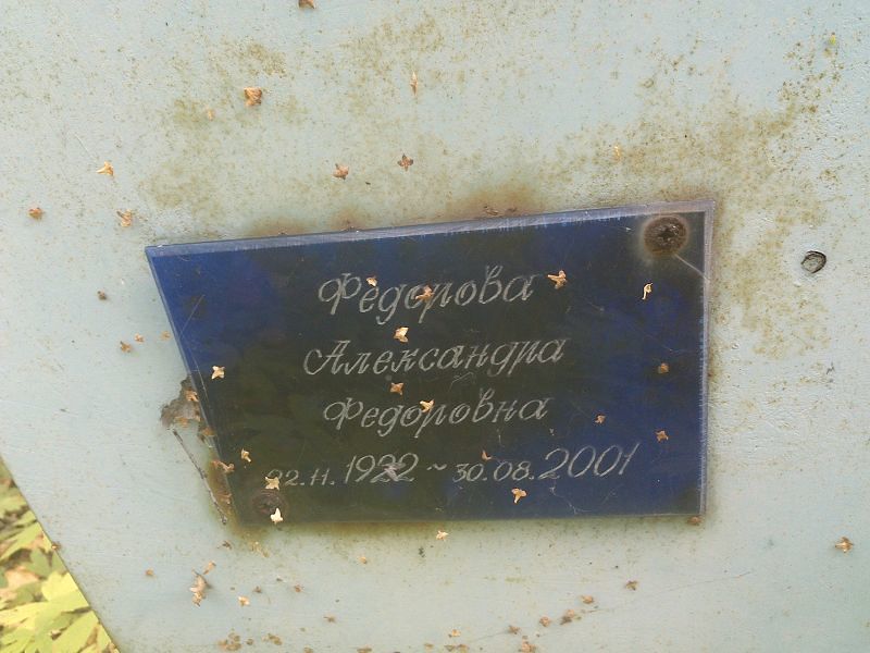 Федорова Александра Федоровна