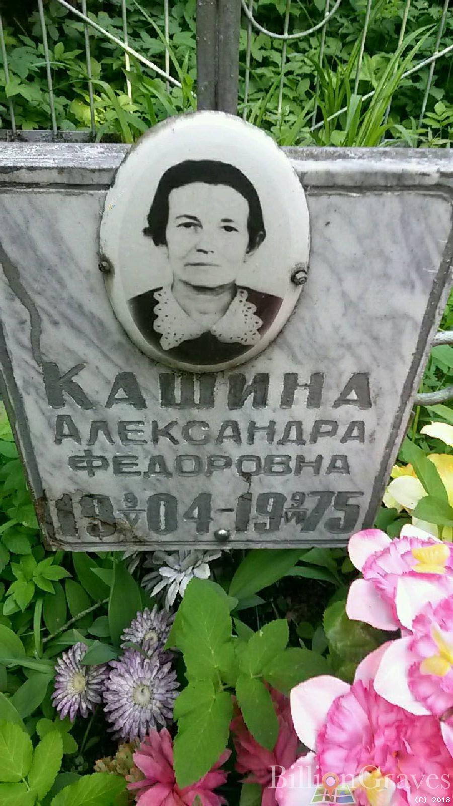 Кашина Александра федоровна
