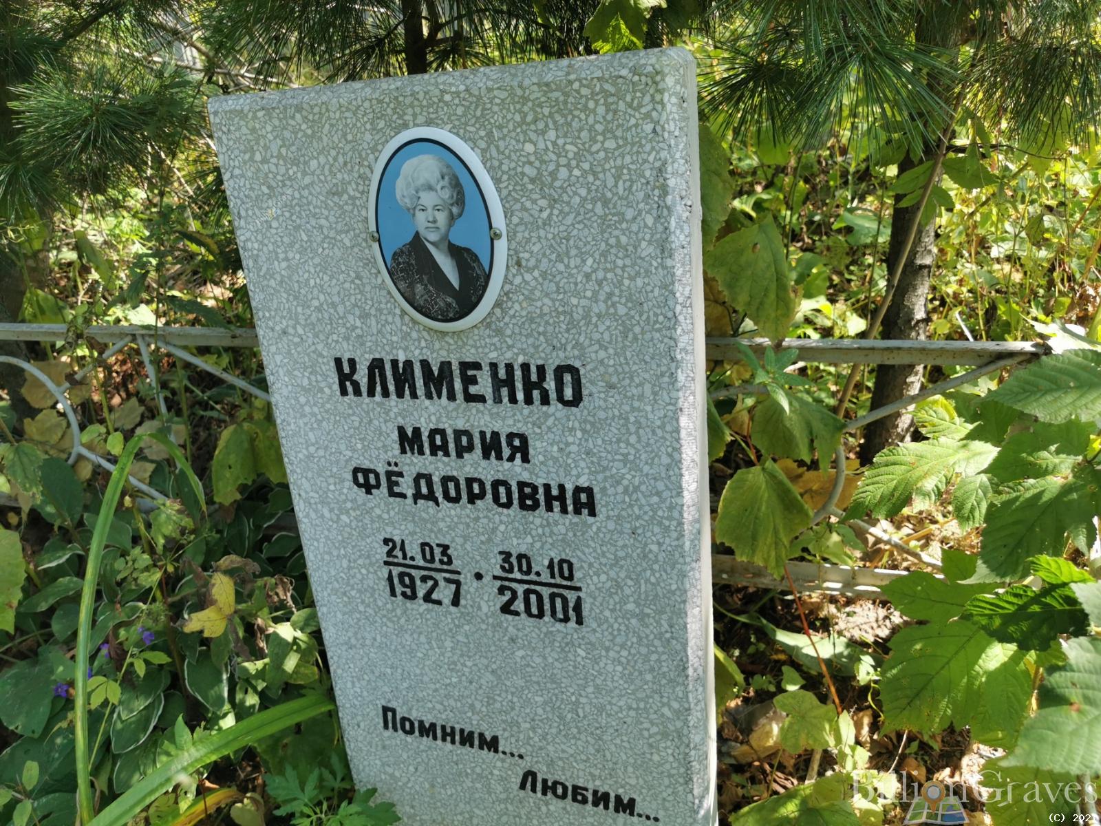 Клименко Мария Фёдоровна