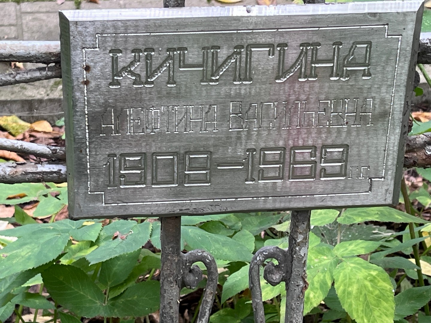 Алефтина Кичигина Васильевна