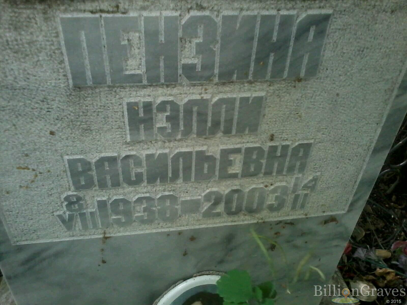 пензина Нэлли васильевна