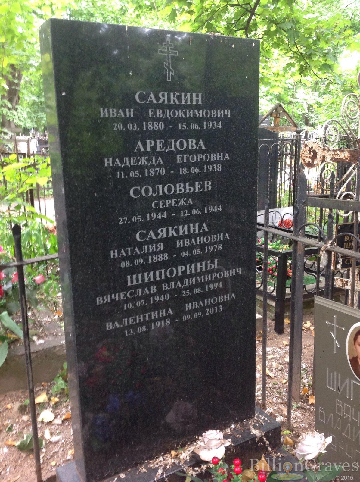 Аредова Надежда Егоровна