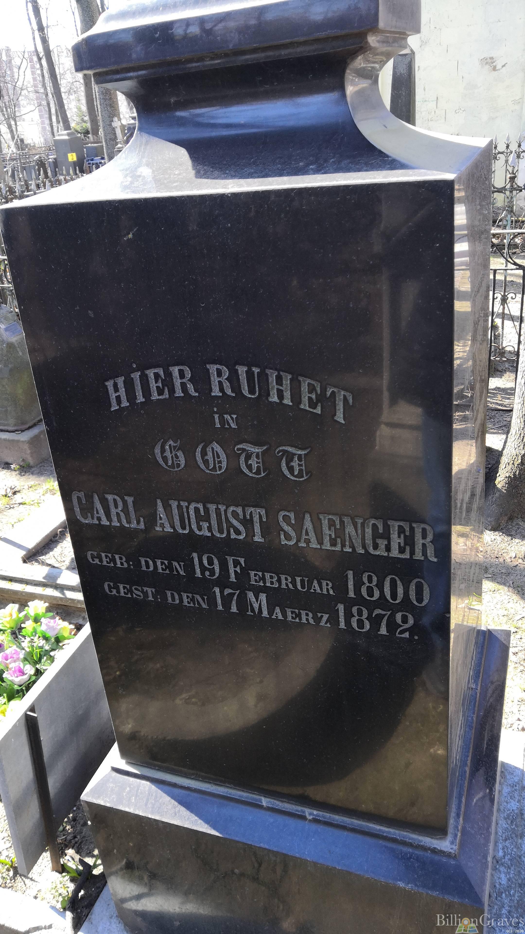 Saenger Carl August