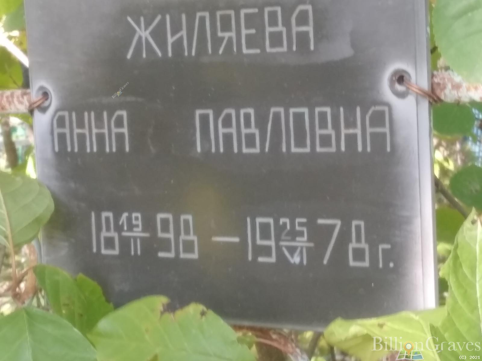 Жиляева Анна Павловна