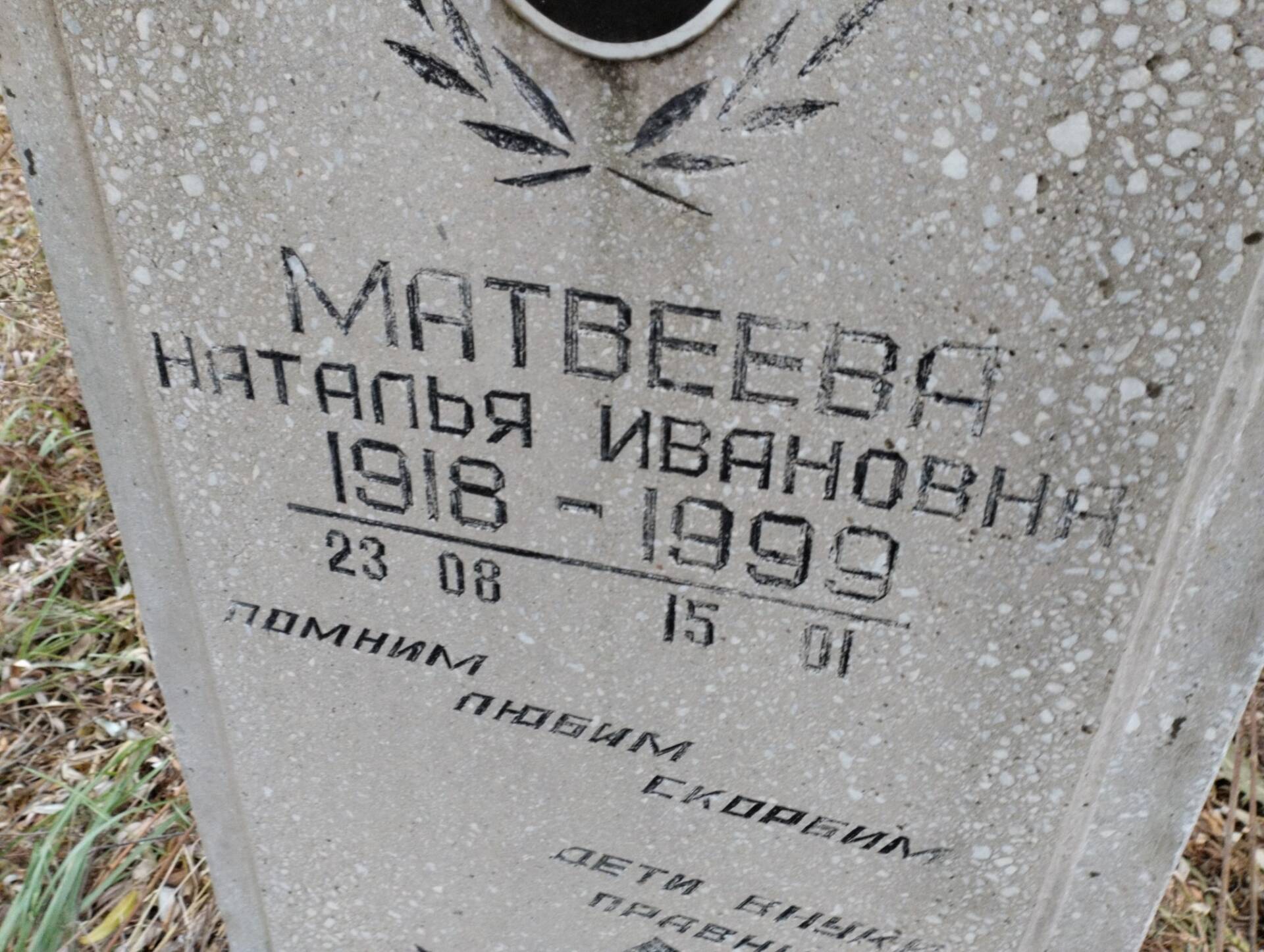 Матвеева Наталья Ивановна