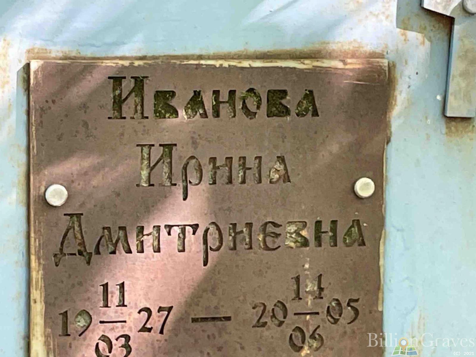 Иванова Ирина Дмитриевна
