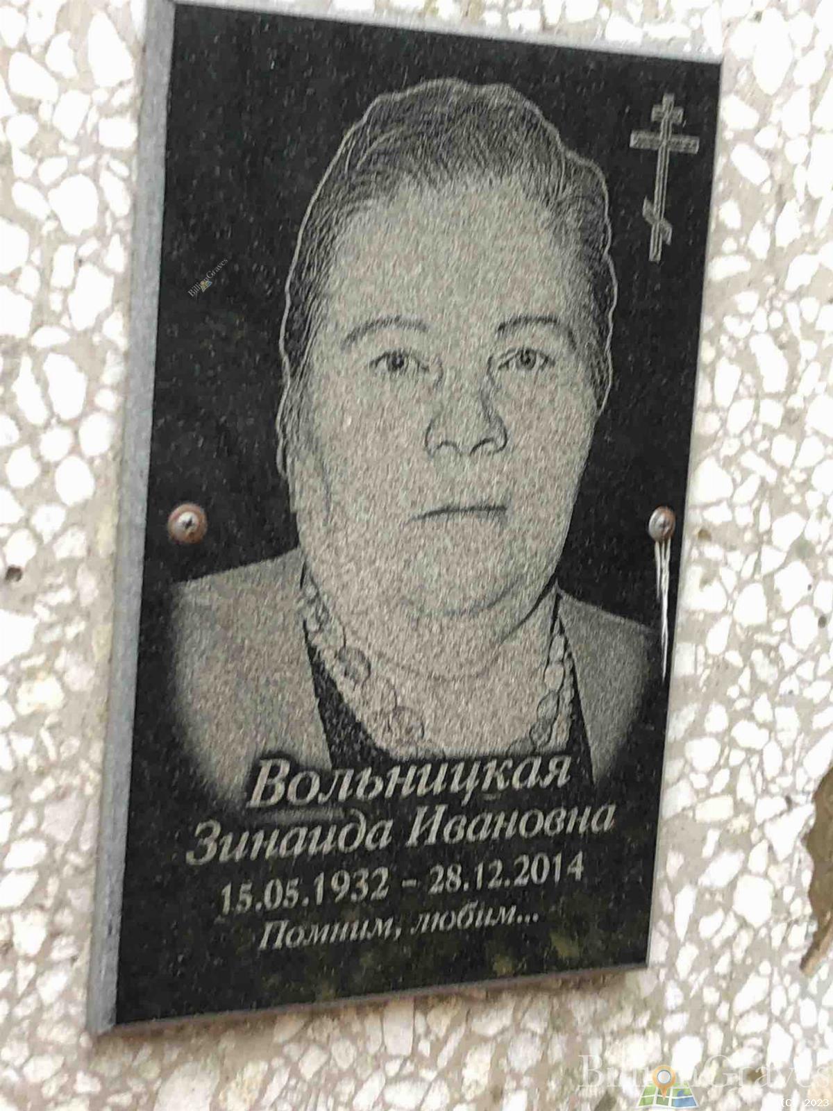 Вольницкая Зинаида Ивановна