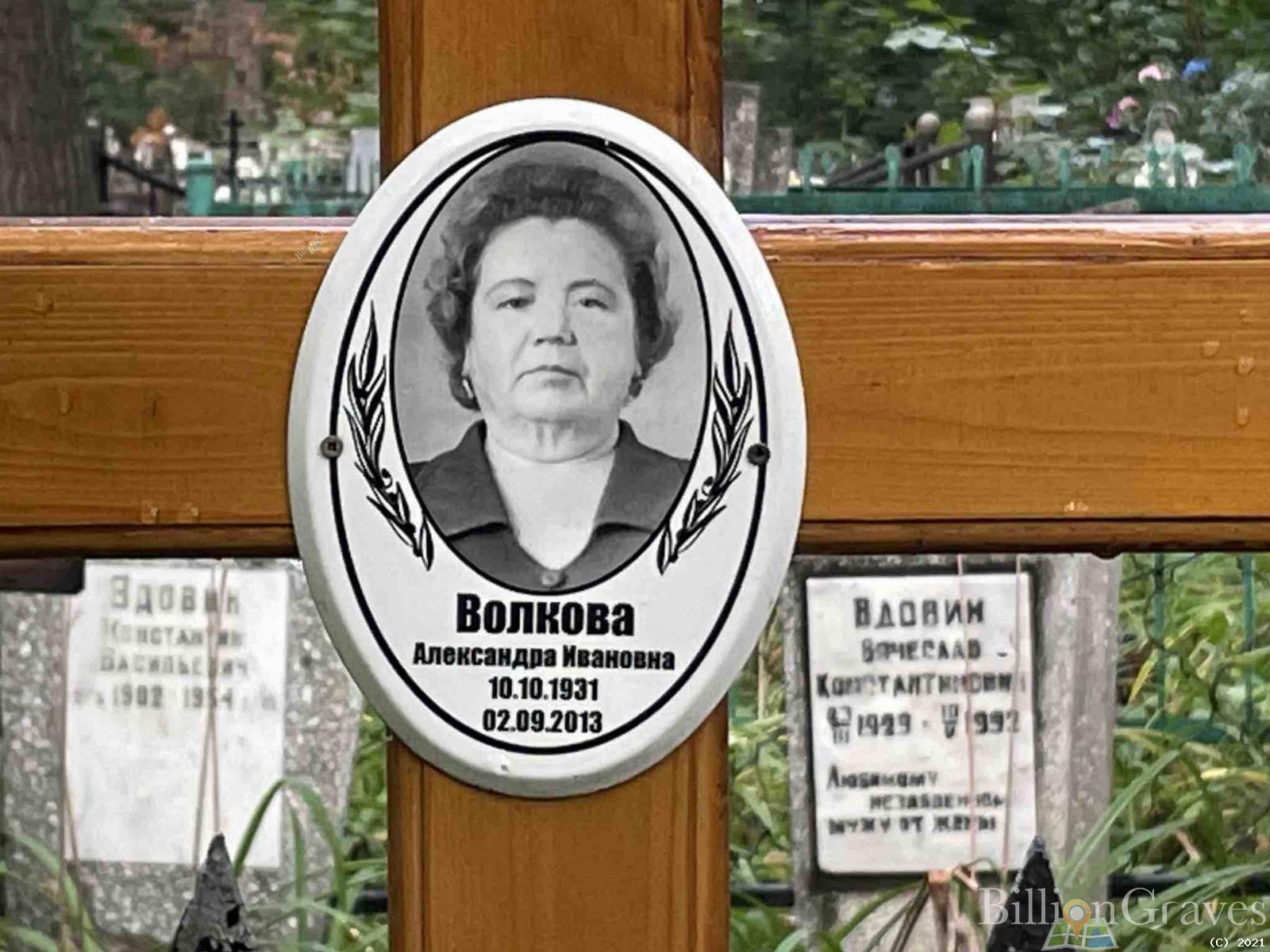 Волкова Александра Ивановна