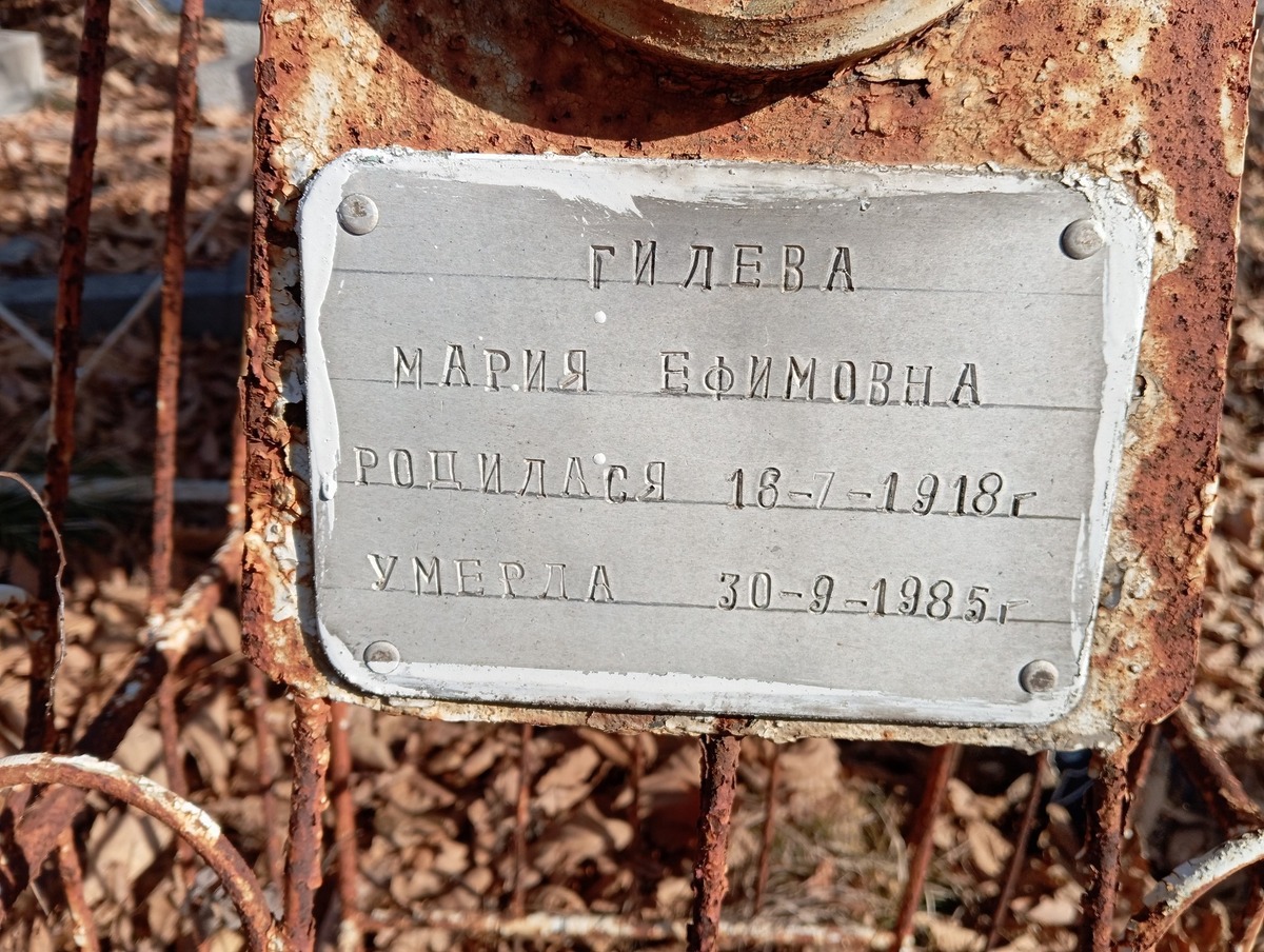 Гилева Мария Ефимовна