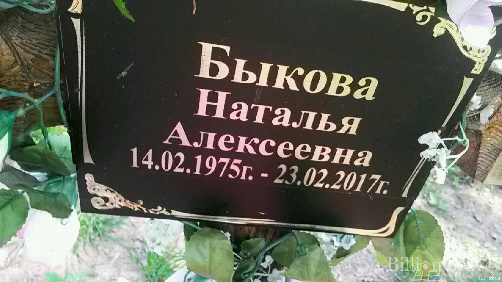 Быкова Наталья Алексеевна