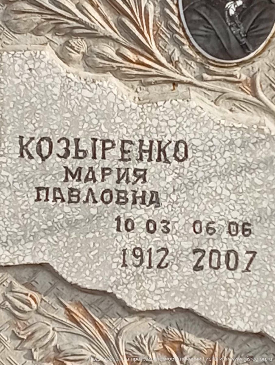 Козыренко Мария Павловна