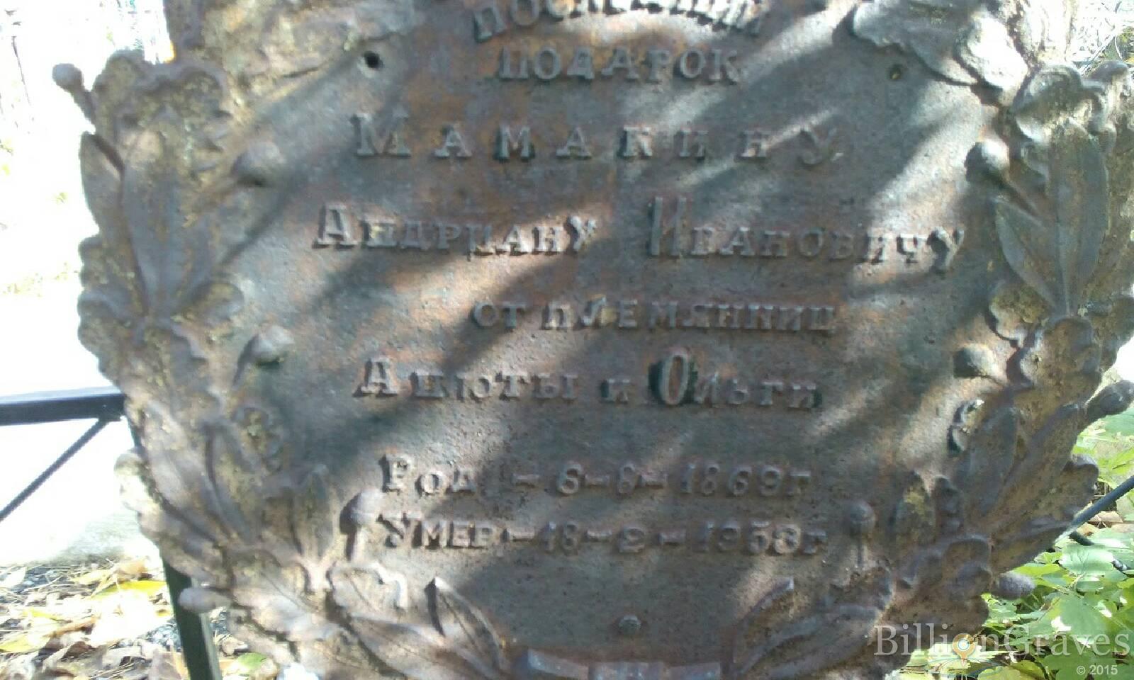 Мамакин Андриан Иванович