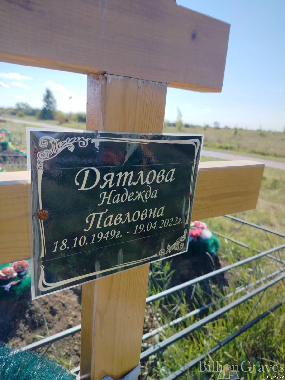 Дятлова Надежда Павловна