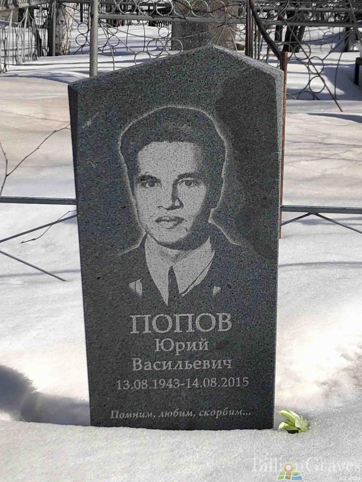 Попов Юрий Васильевич