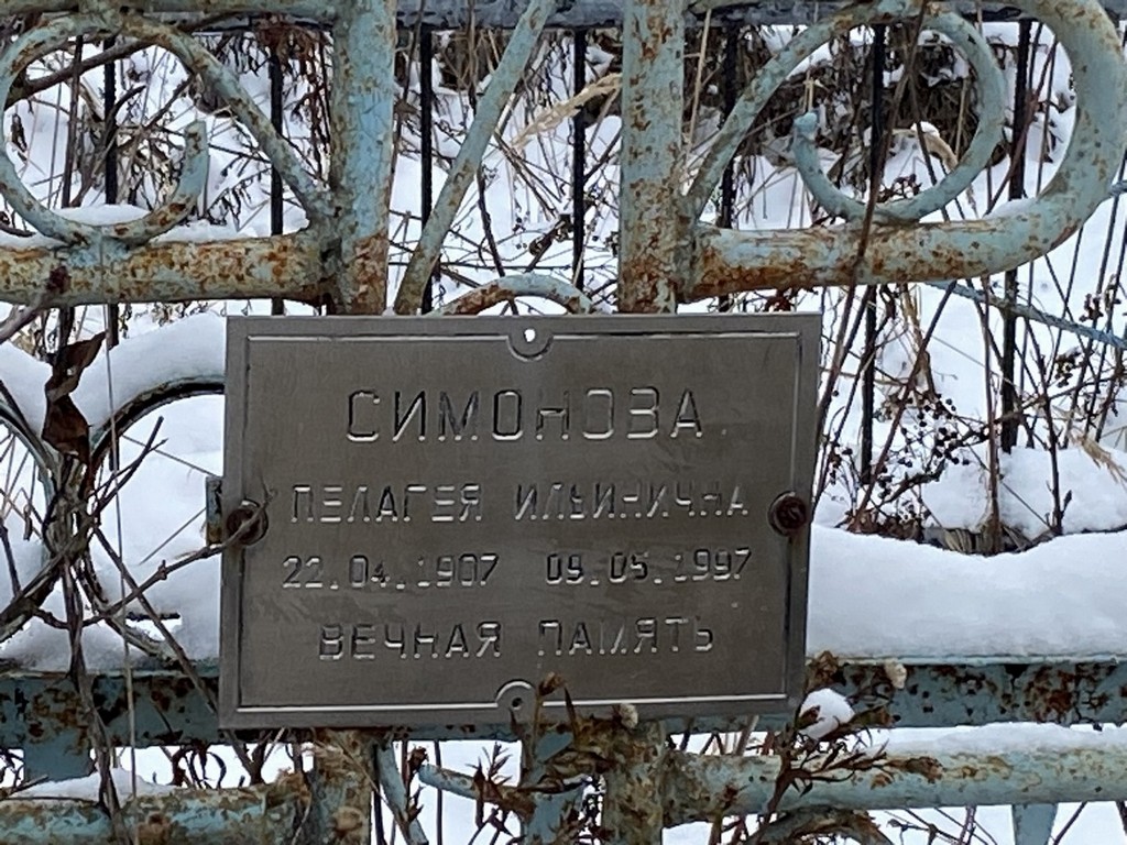 Симонова Пелагея Ильинична