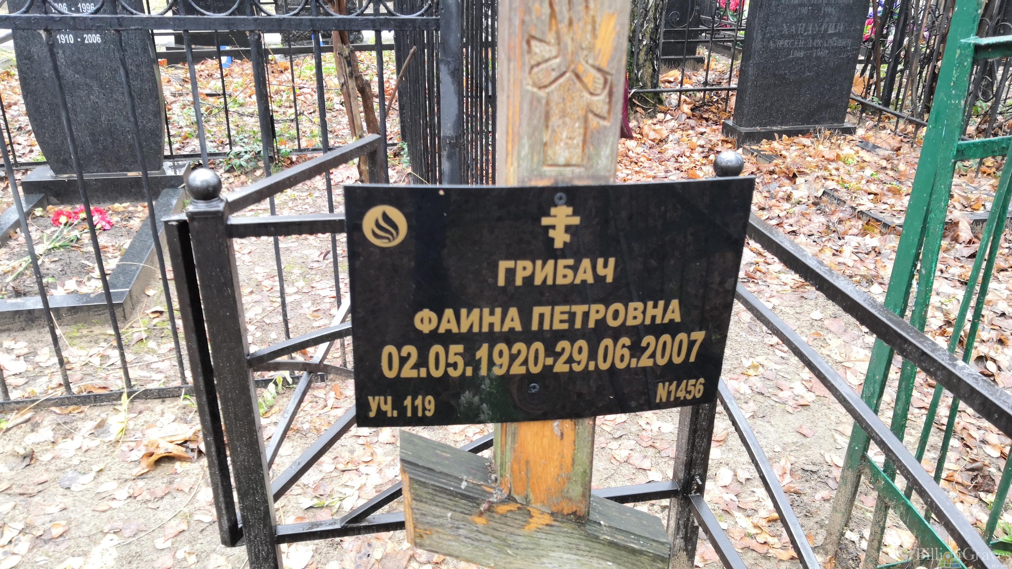 Грибач Фаина Петровна