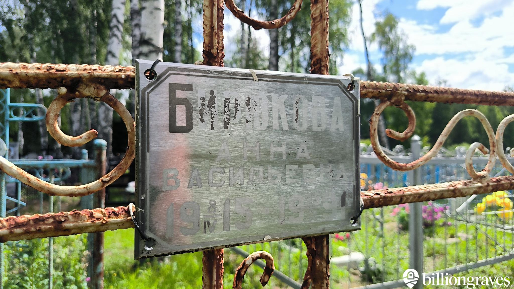 Бирюкова Анна Васильевна