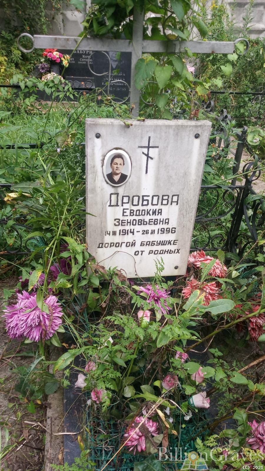 Дробова Евдокия Зеновьевна