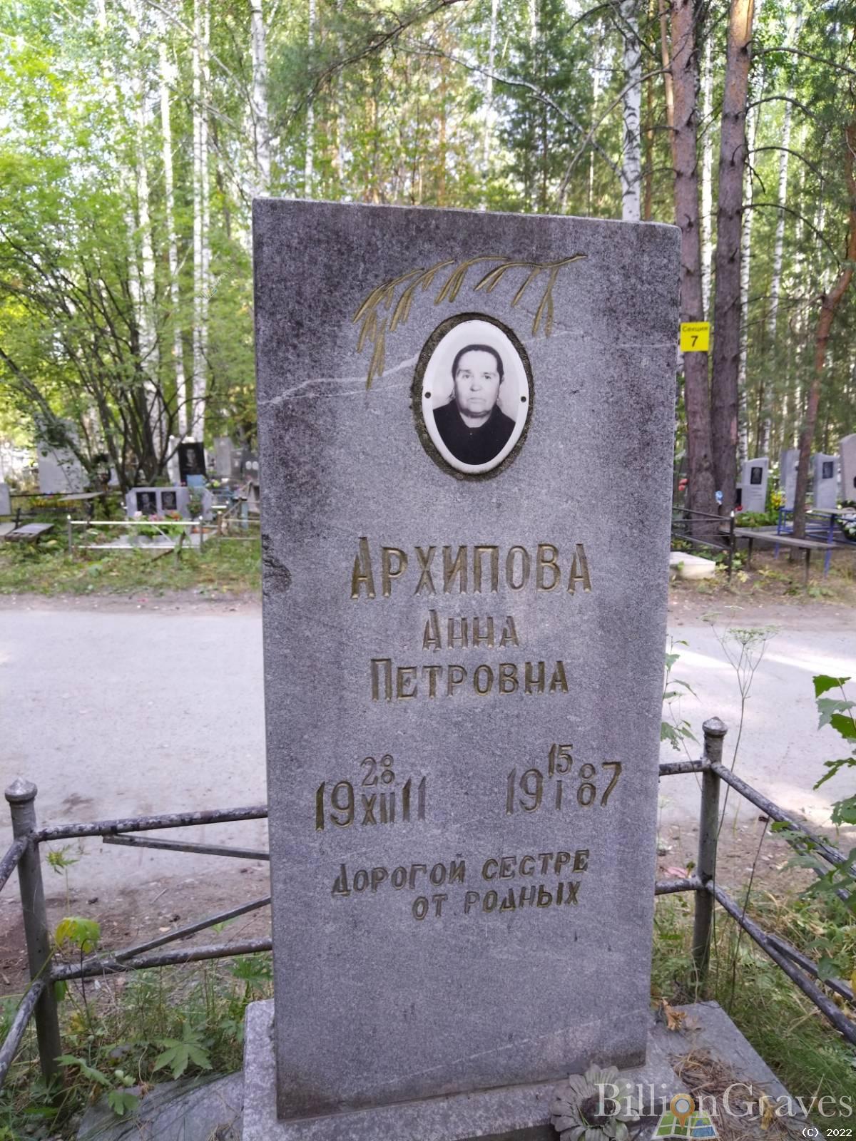 Архипова Анна Петровна