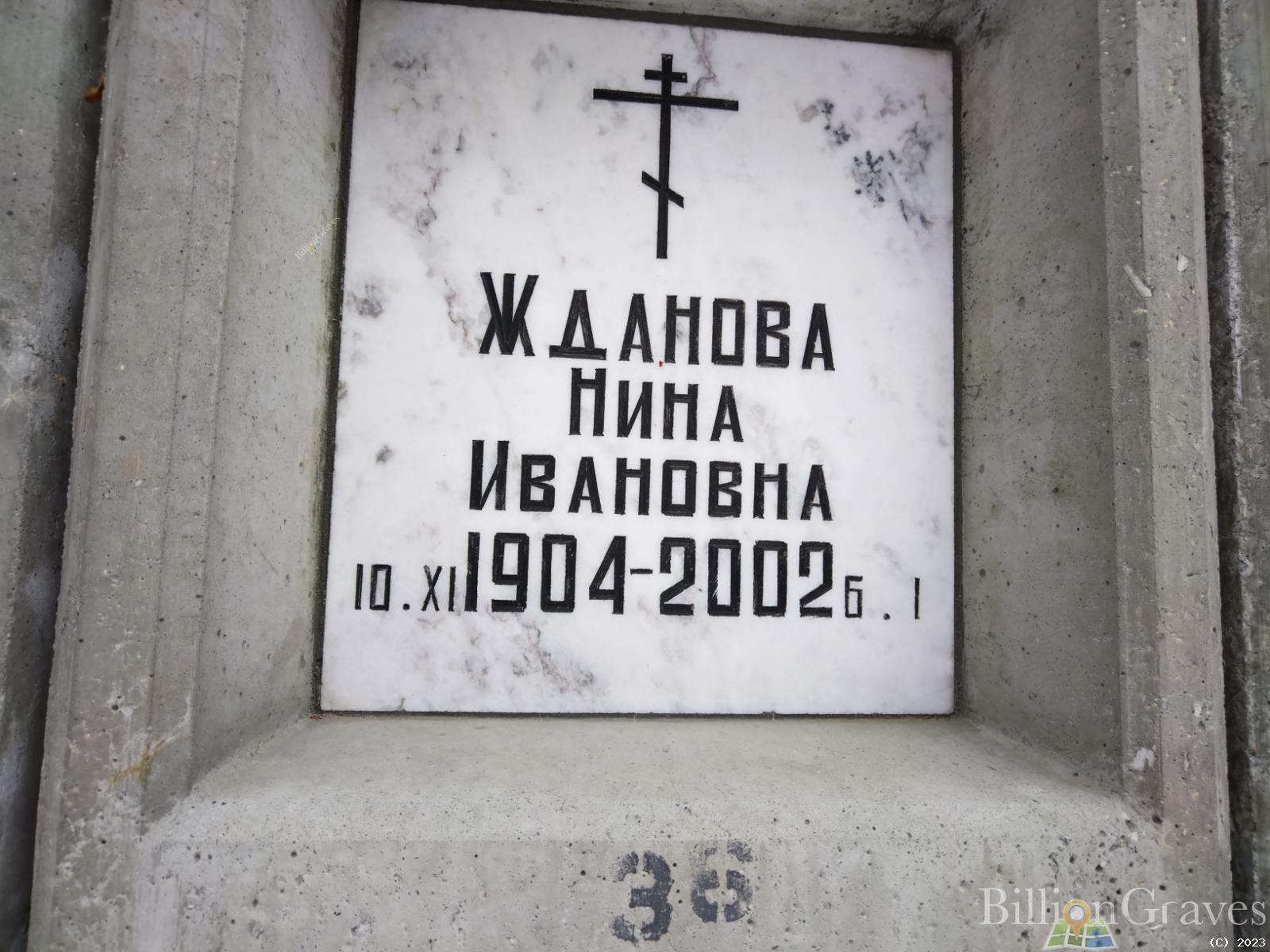 Жданова Нина Ивановна