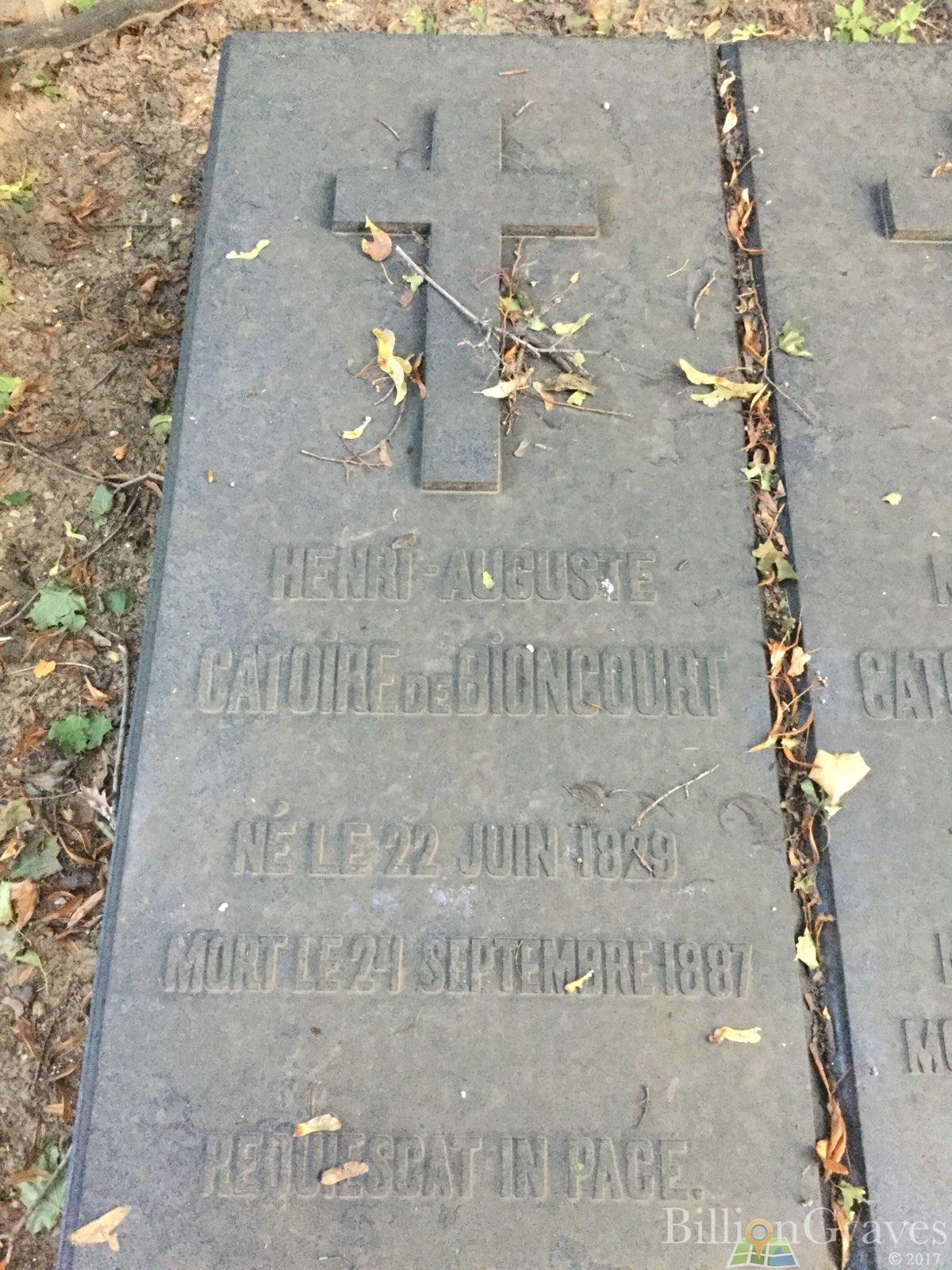 Catoire de Bioncourt Henri-Auguste