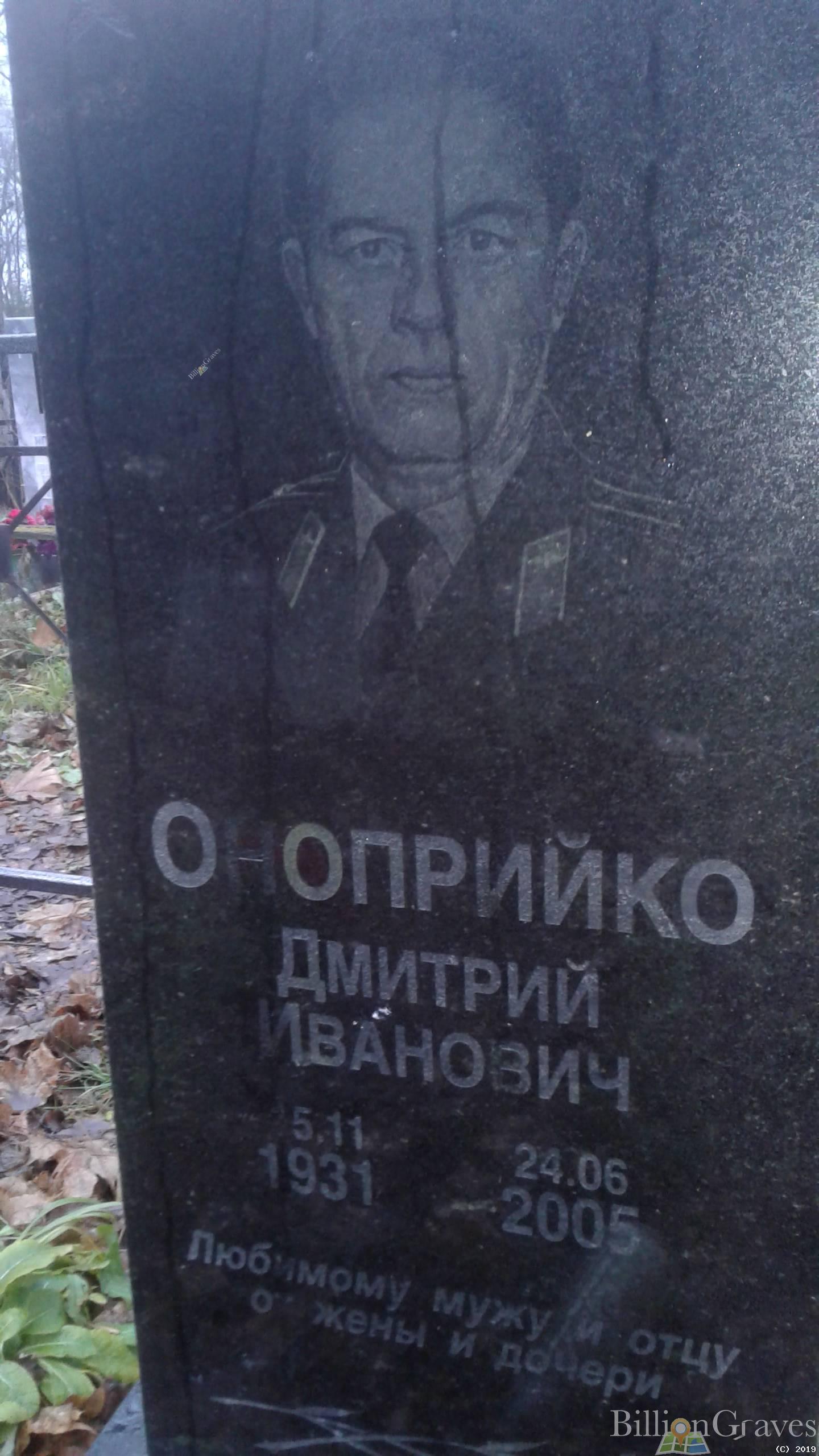 Оноприйко Дмитрий Иванович