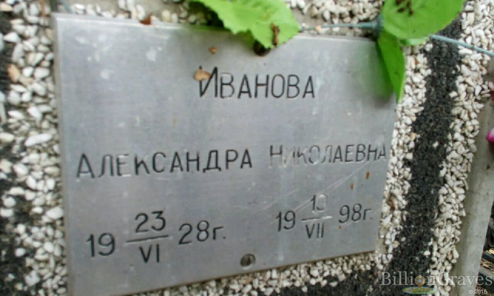 Иванова Александра Николаевна