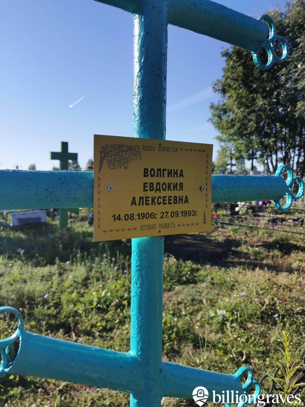 Волгина Евдокия Алексеевна