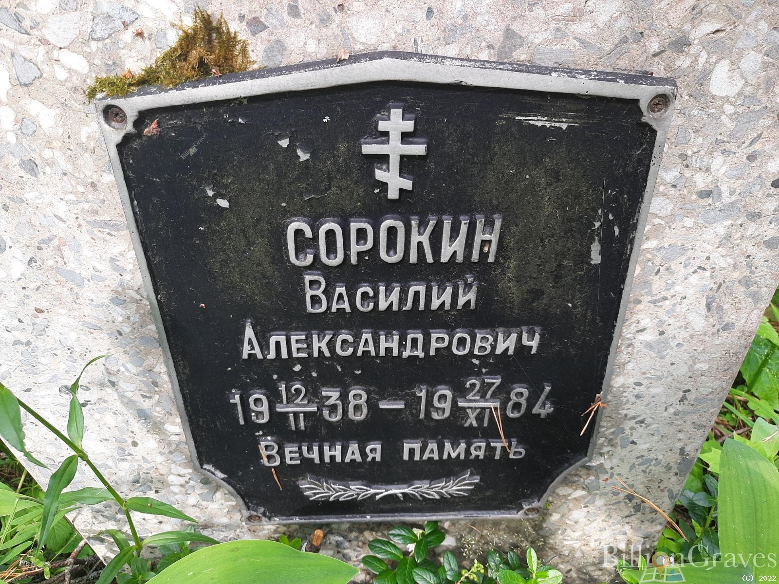 Сорокин Василий Александрович
