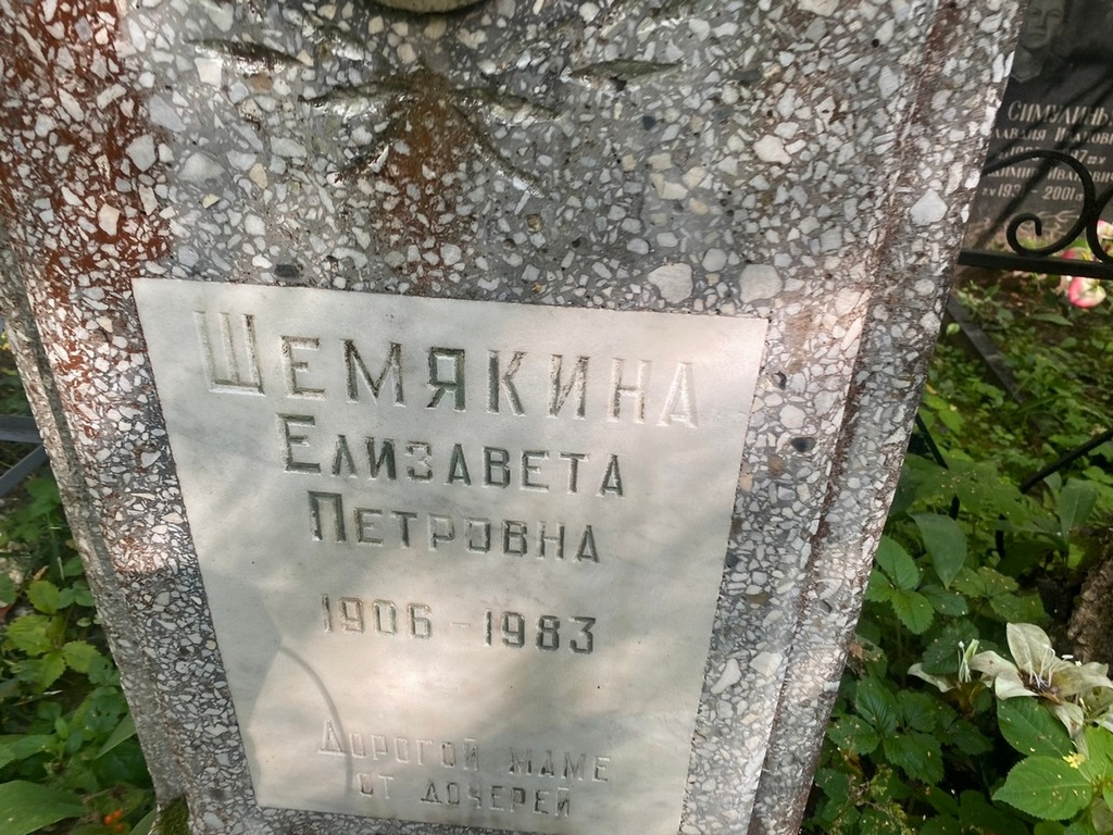 Шемякина Елизавета Петровна