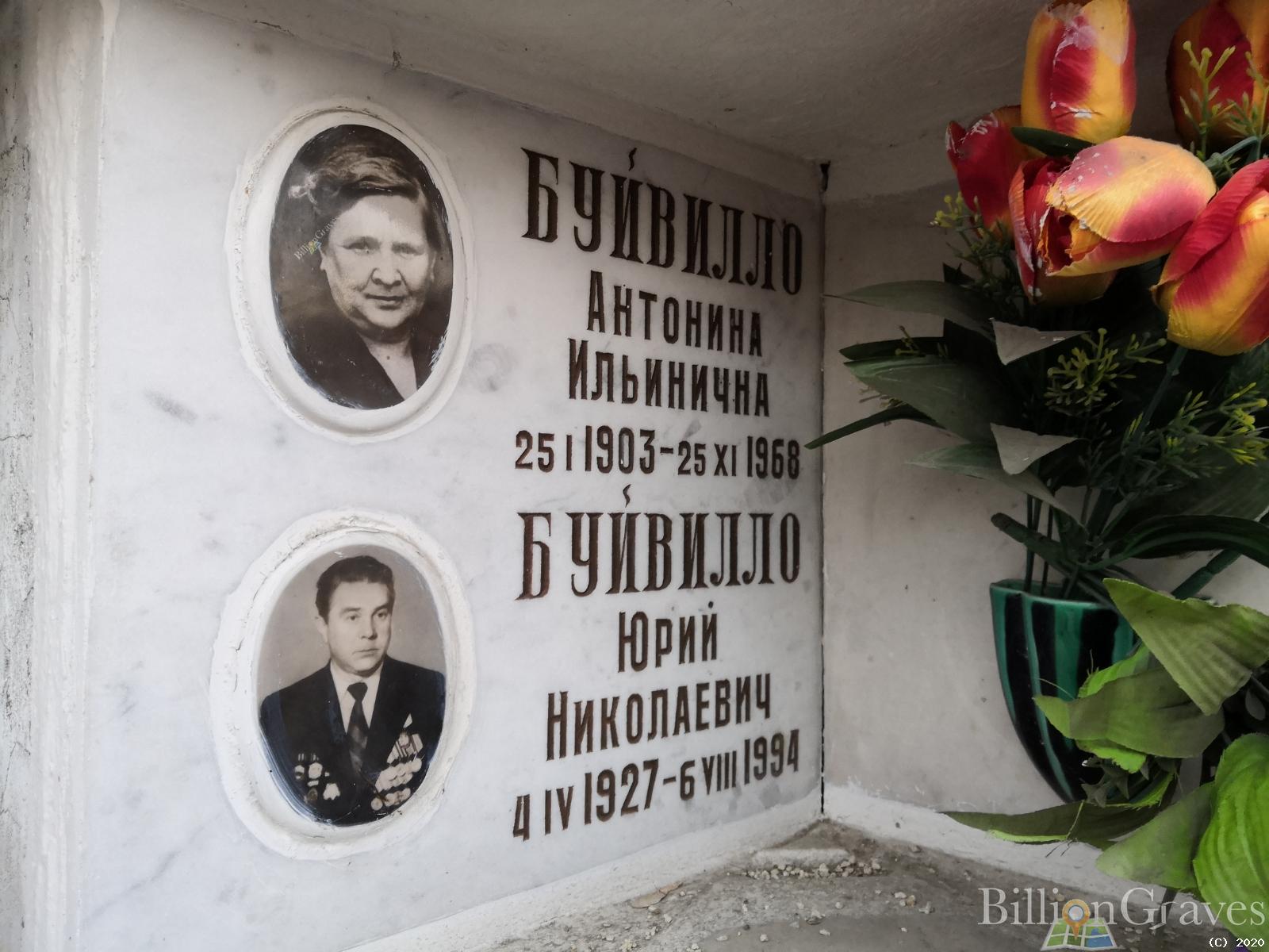 Буйвилло Антонина Ильинична