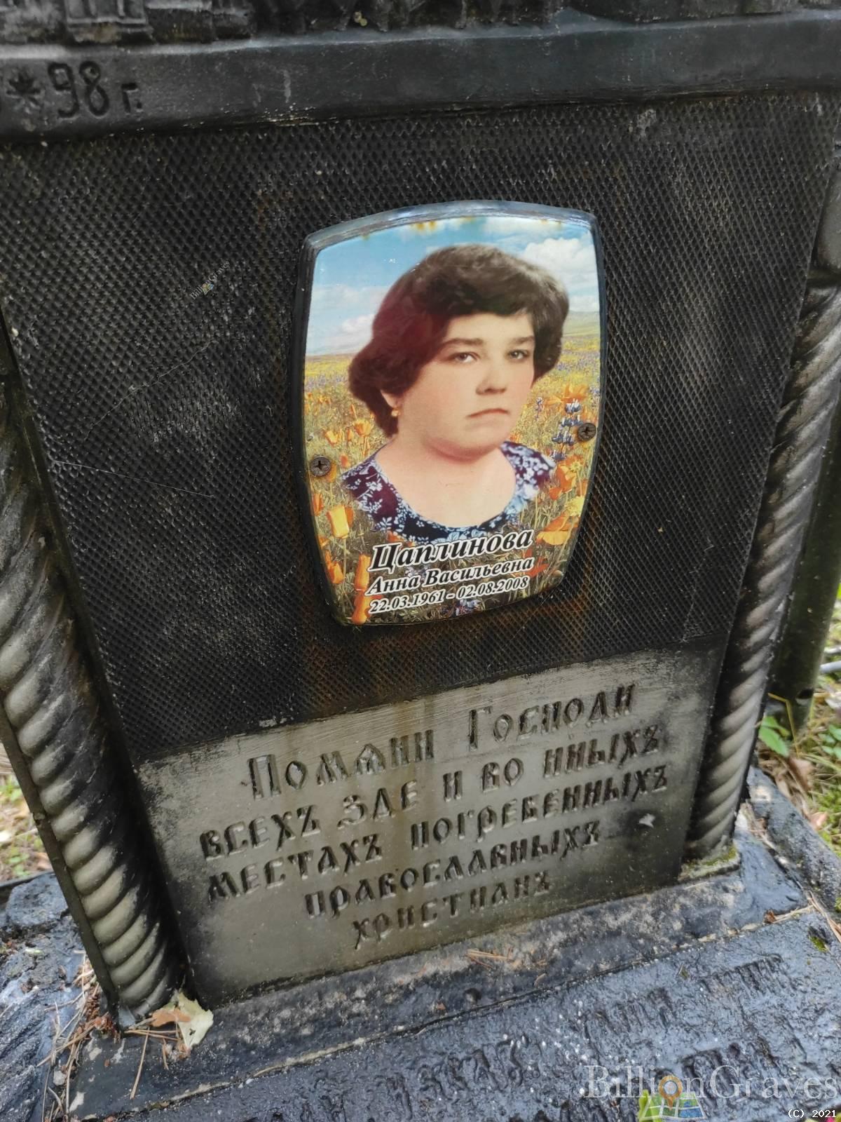 Цаплинова Анна Васильевна