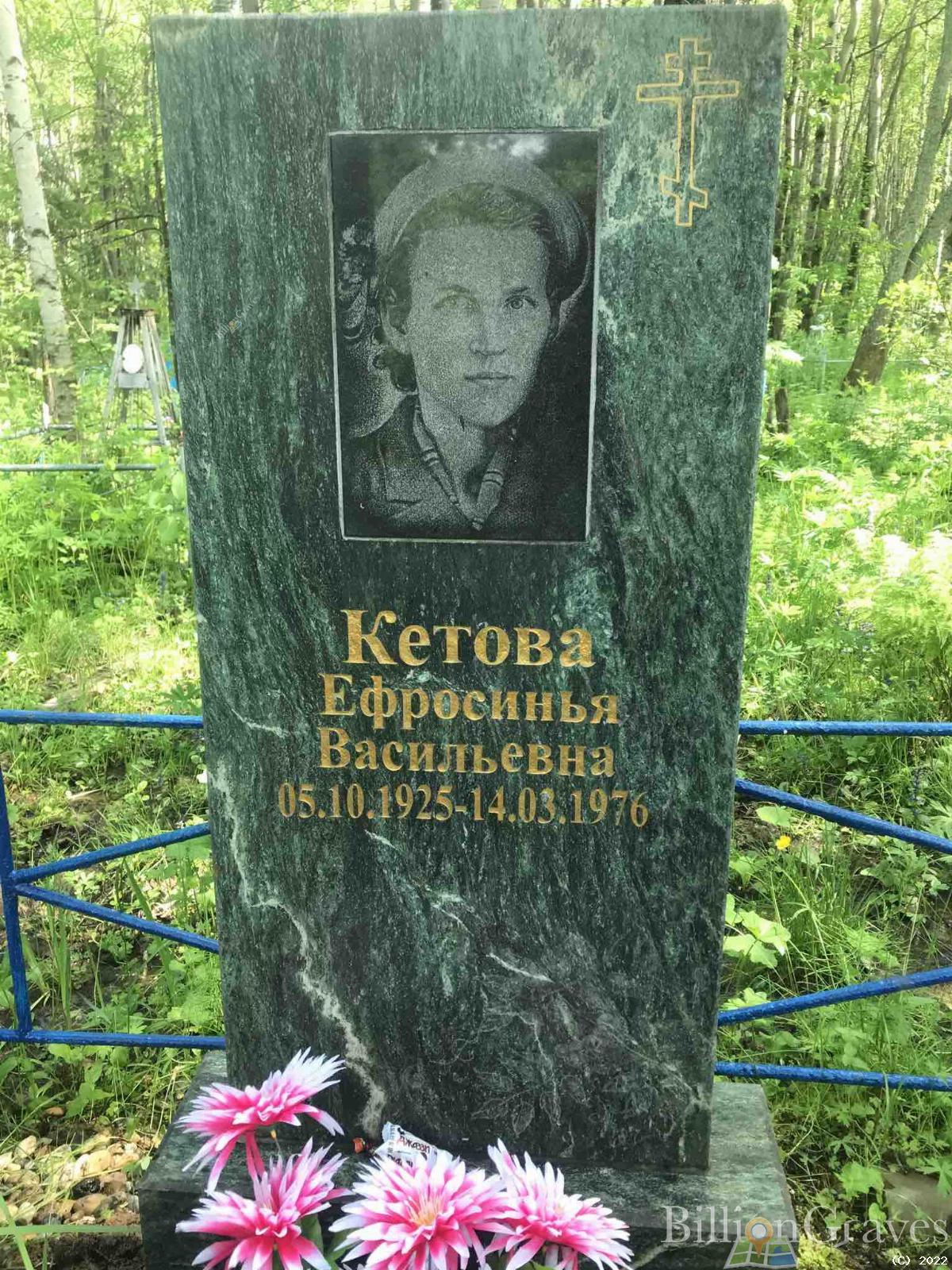 Кетова Ефросинья Васильевна