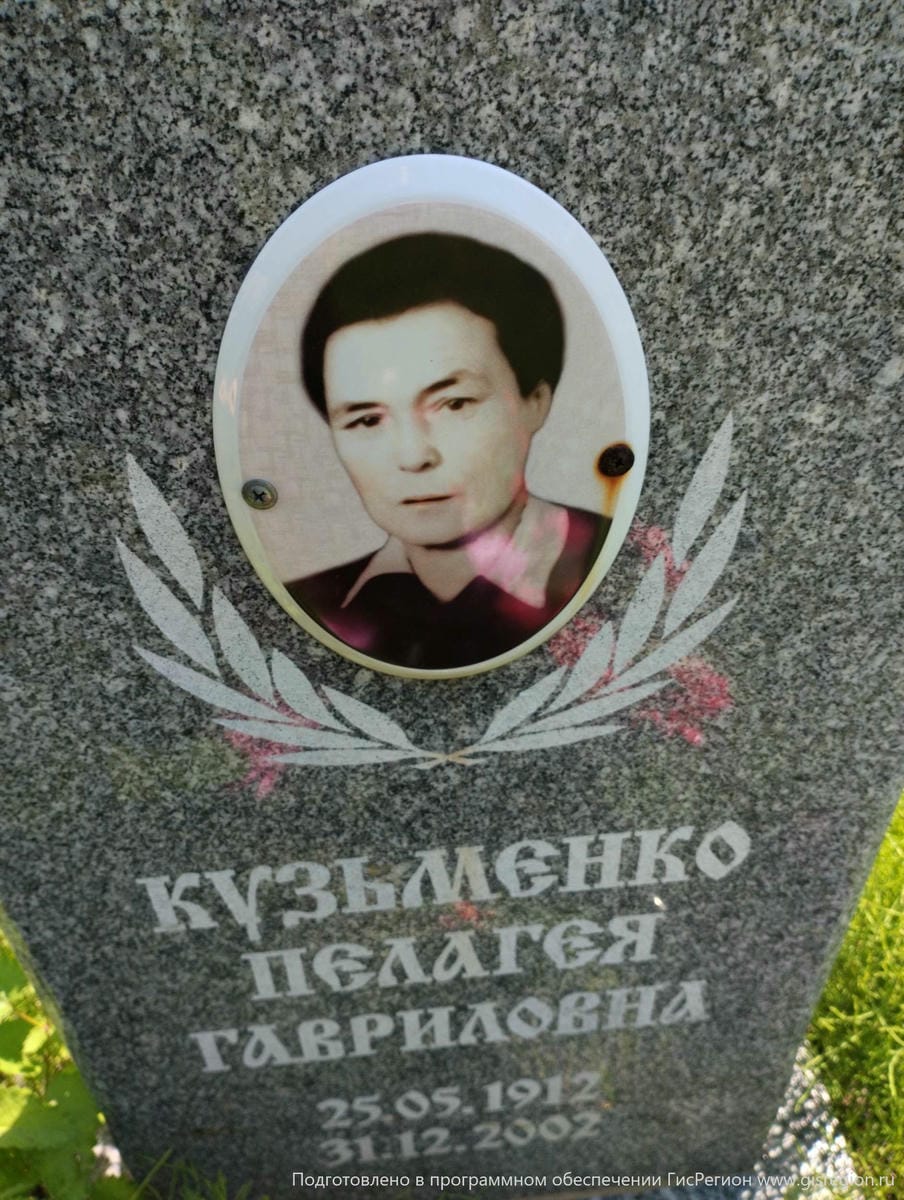 Кузьменко Пелагея Гавриловна